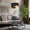 Подвесной светильник с тканевым абажуром 4823 Grant Black TK Lighting