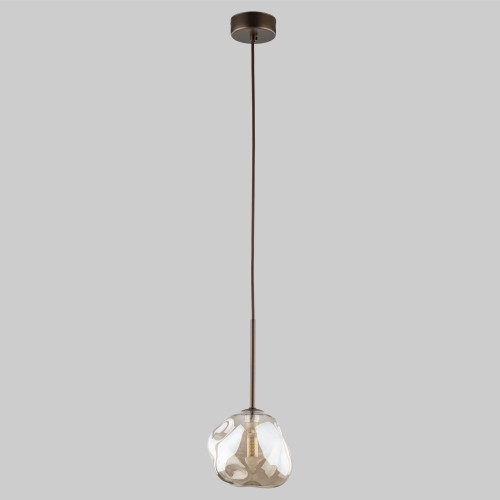 Подвесной светильник со стеклянным плафоном 11025 Lava Brown TK Lighting