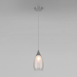 Подвесной светильник со стеклянным плафоном 50085/1 хром Eurosvet