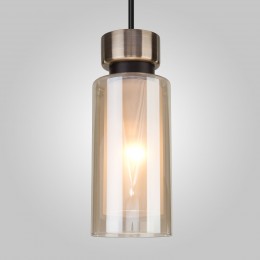 Подвесной светильник со стеклянным плафоном 50115/1 черный Eurosvet