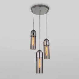 Подвесной светильник со стеклянным плафоном 50180/3 дымчатый Eurosvet