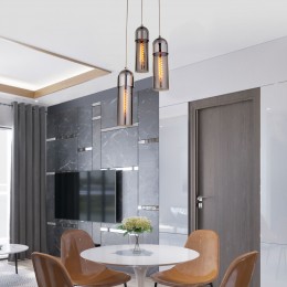 Подвесной светильник со стеклянным плафоном 50180/3 дымчатый Eurosvet