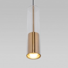 Подвесной светильник со стеклянным плафоном 50249/1 латунь Eurosvet