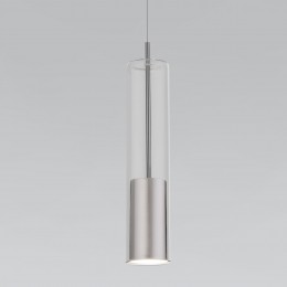 Подвесной светильник со стеклянным плафоном 50249/1 никель Eurosvet