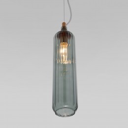 Подвесной светильник со стеклянным плафоном 50252/1 синий Eurosvet