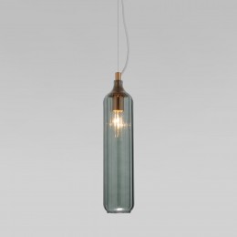 Подвесной светильник со стеклянным плафоном 50252/1 синий Eurosvet