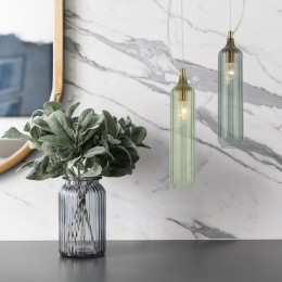 Подвесной светильник со стеклянным плафоном 50252/1 синий Eurosvet