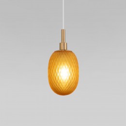 Подвесной светильник со стеклянным плафоном 50266/1 янтарный Eurosvet