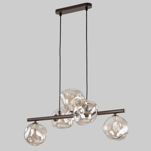 Подвесной светильник со стеклянными плафонами 11026 Lava Brown TK Lighting