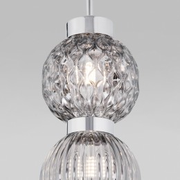 Подвесной светильник со стеклянными плафонами 50186/2 хром Eurosvet