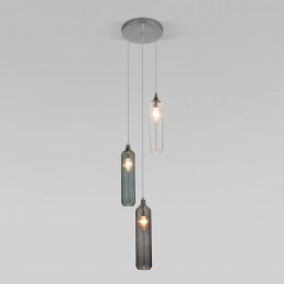 Подвесной светильник со стеклянными плафонами 50252/3 хром Eurosvet