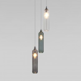 Подвесной светильник со стеклянными плафонами 50252/3 хром Eurosvet