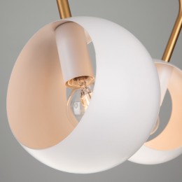 Светильник лофт с круглыми плафонами 70055/6 белый Eurosvet