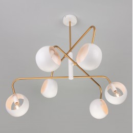 Светильник лофт с круглыми плафонами 70055/6 белый Eurosvet