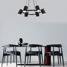 Подвесной светильник в стиле лофт 70147/6 черный Eurosvet