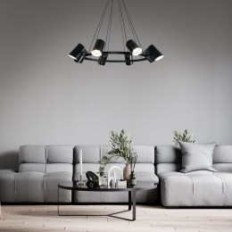 Подвесной светильник в стиле лофт 70147/8 черный Eurosvet