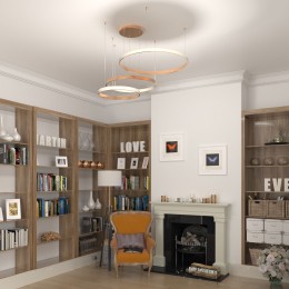 Подвесной светодиодный светильник с регулировкой цветовой температуры и яркости 90175/3 медный Eurosvet