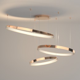 Подвесной светодиодный светильник с регулировкой цветовой температуры и яркости 90175/3 медный Eurosvet