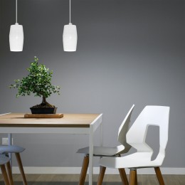 Подвесной светодиодный светильник в стиле лофт 50246/1 LED/ белый Eurosvet