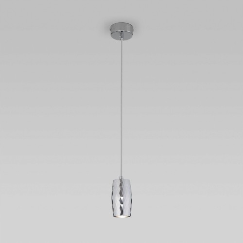 Подвесной светодиодный светильник в стиле лофт 50246/1 LED/ хром Eurosvet