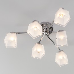 Потолочная люстра со стеклянными плафонами 30162/6 хром Eurosvet