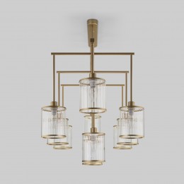 Потолочная люстра со стеклянными плафонами 60144/10 золото Eurosvet