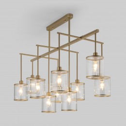 Потолочная люстра со стеклянными плафонами 60144/10 золото Eurosvet