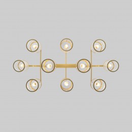 Потолочная люстра со стеклянными плафонами 60144/10 золото Eurosvet