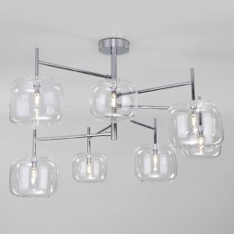 Потолочная люстра со стеклянными плафонами 70128/7 хром Eurosvet