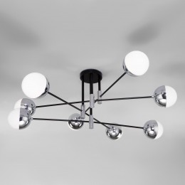 Потолочная люстра со стеклянными плафонами 70129/8 хром Eurosvet