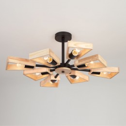 Потолочная люстра в стиле лофт 70056/8 черный Eurosvet