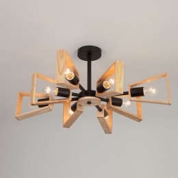 Потолочная люстра в стиле лофт 70056/8 черный Eurosvet