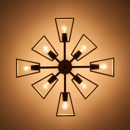 Потолочная люстра в стиле лофт 70056/8 черный Eurosvet