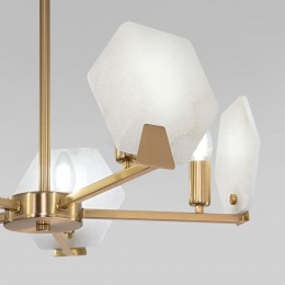 Потолочный светильник с мраморным рассеивателем 60158/5 латунь Eurosvet