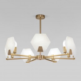 Потолочный светильник с рассеивателем из алибастра 60158/7 латунь Eurosvet