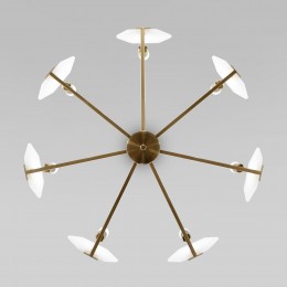 Потолочный светильник с рассеивателем из алибастра 60158/7 латунь Eurosvet