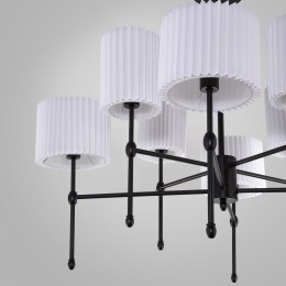 Потолочный светильник с тканевыми абажурами 60162/8 черный Eurosvet