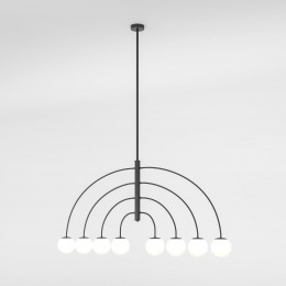 Потолочный светильник со стеклянным плафоном 30179/8 черный Eurosvet