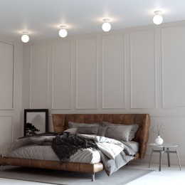 Потолочный светильник со стеклянным плафоном 30197/1 белый Eurosvet