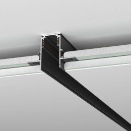 Slim Magnetic Шинопровод встраиваемый под ГКЛ 9,5мм черный 2м 85209/00 Elektrostandard