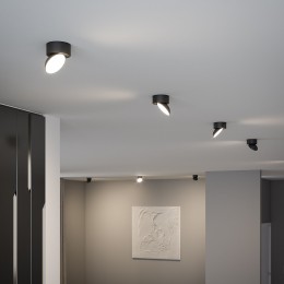 Светильник накладной светодиодный Smooth 10W 4000K черный 25053/LED Elektrostandard