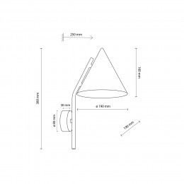 Светильник настенный 11088 CONO BROWN TK Lighting