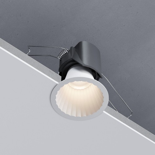 Светильник встраиваемый светодиодный Arco 12W 3000K белый IP44 15274/LED Elektrostandard