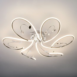 Светодиодная люстра с хрусталем 90082/6 хром Eurosvet