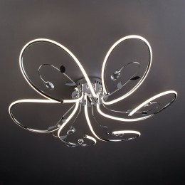 Светодиодная люстра с хрусталем 90082/6 хром Eurosvet