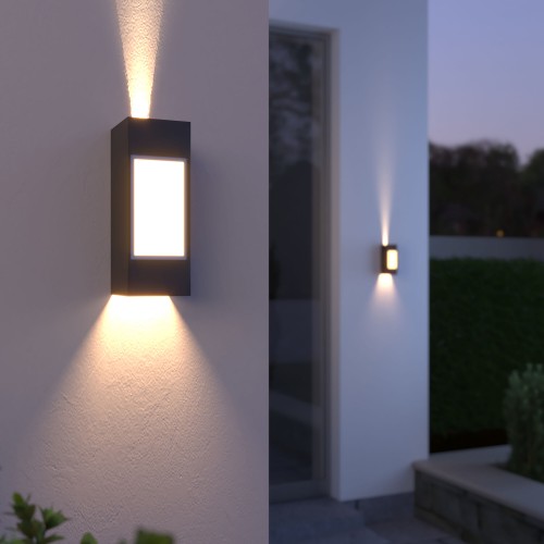 Уличный настенный светодиодный светильник 1638 TECHNO LED IP54 1638 TECHNO LED черный Elektrostandard