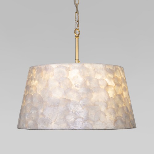 Умный подвесной светильник с перламутром 101013/5 латунь/перламутр Eurosvet