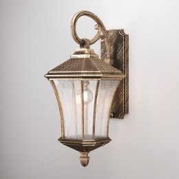 Уличный настенный светильник Virgo D черное золото IP44 GLXT-1450D черное золото Elektrostandard