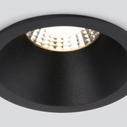 Встраиваемый светодиодный светильник Lin 7W 3000K черный 15266/LED Elektrostandard