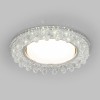 Встраиваемый точечный светильник с LED подсветкой 3025 GX53 CL прозрачный Elektrostandard